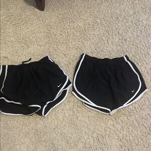 Nike Black Running Shorts with White Accents